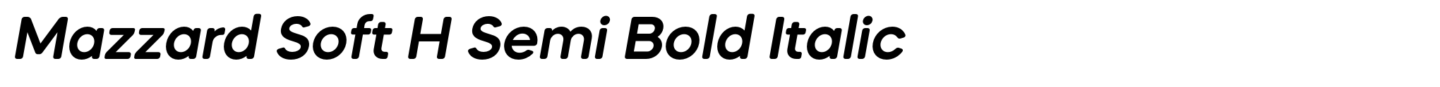 Mazzard Soft H Semi Bold Italic image
